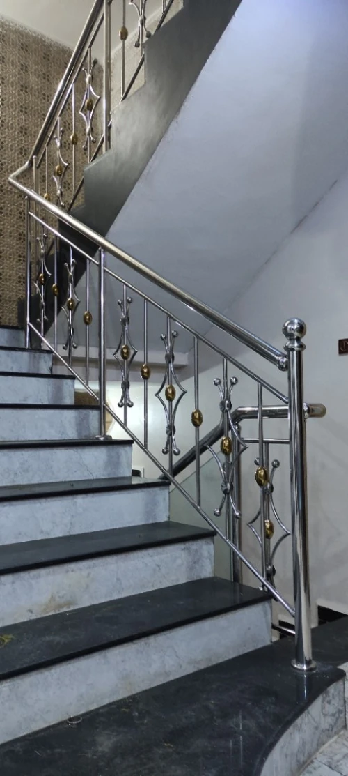 Rampe d'escalier en inox 