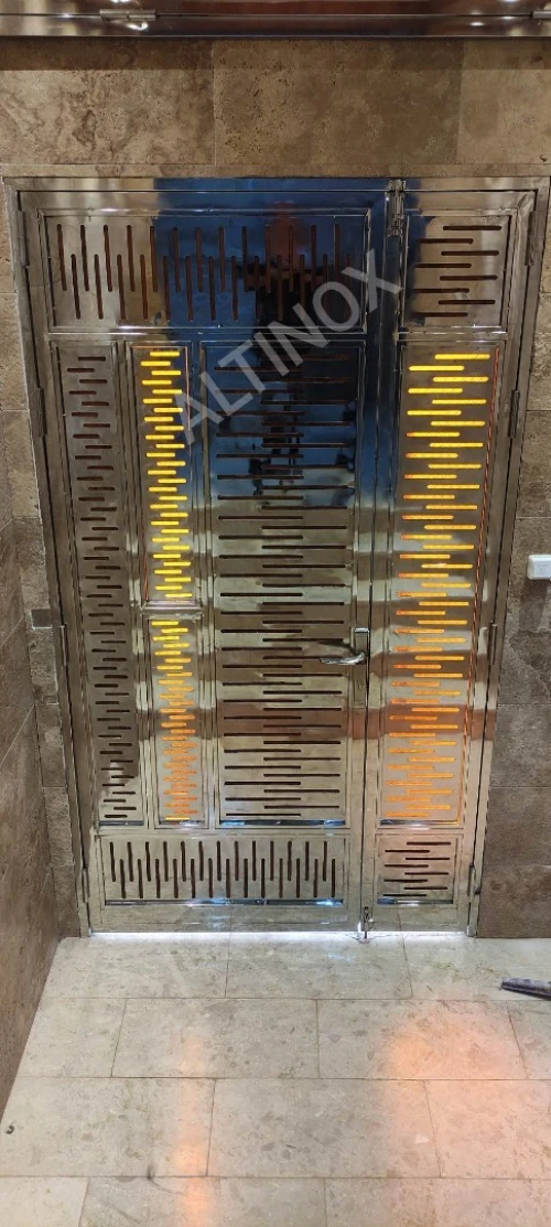 Rampe d'escalier en inox 