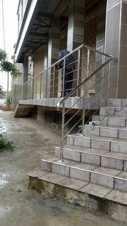 rampe d' escalier en inox 