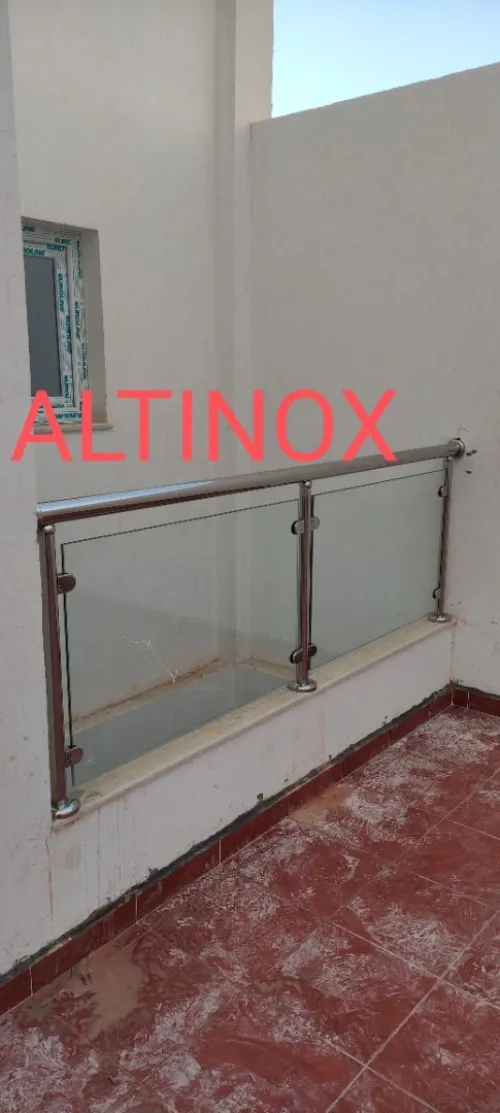 Rampe d'escalier en inox 