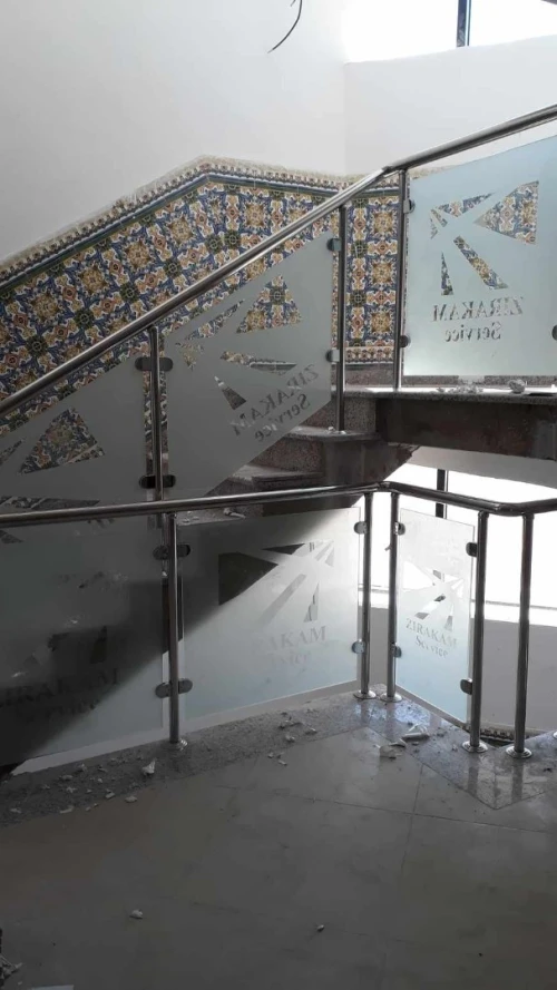 rampe d' escalier en inox 