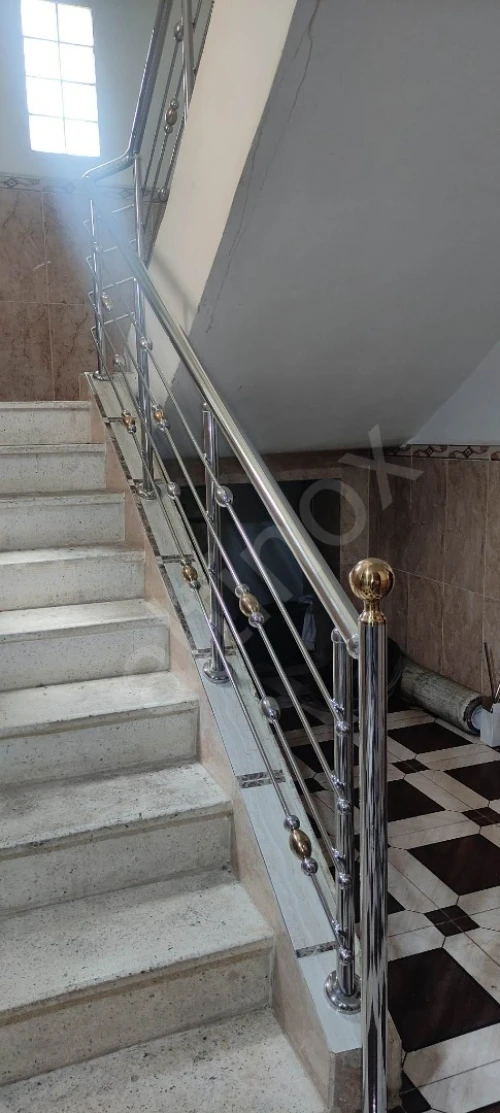 rampe d' escalier en inox 