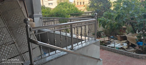 Rampe d'escalier en inox