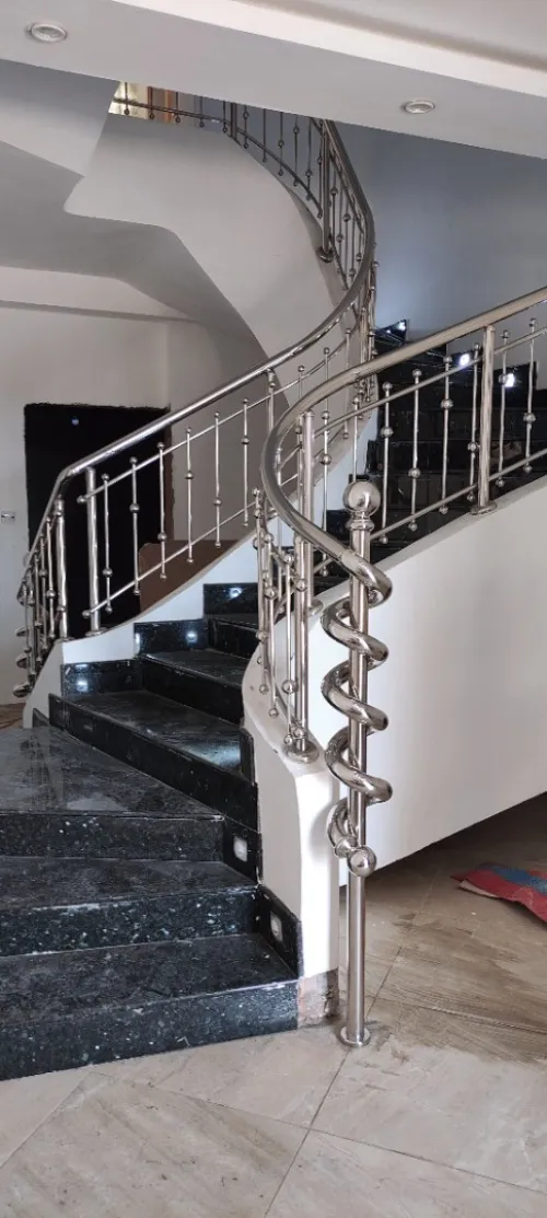 Rampe d'escalier en inox 