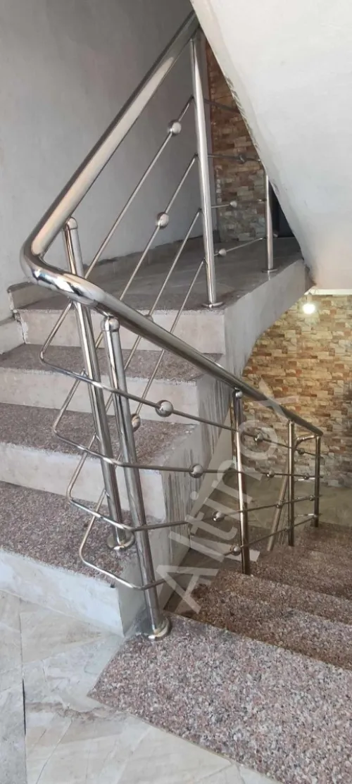 Rampe d'escalier en inox 