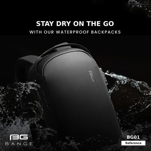 PROMO - SAC À DOS ANTIVOL BANGE BG01 POUR PC PORTABLE 15.6 AVEC PORT USB Gris