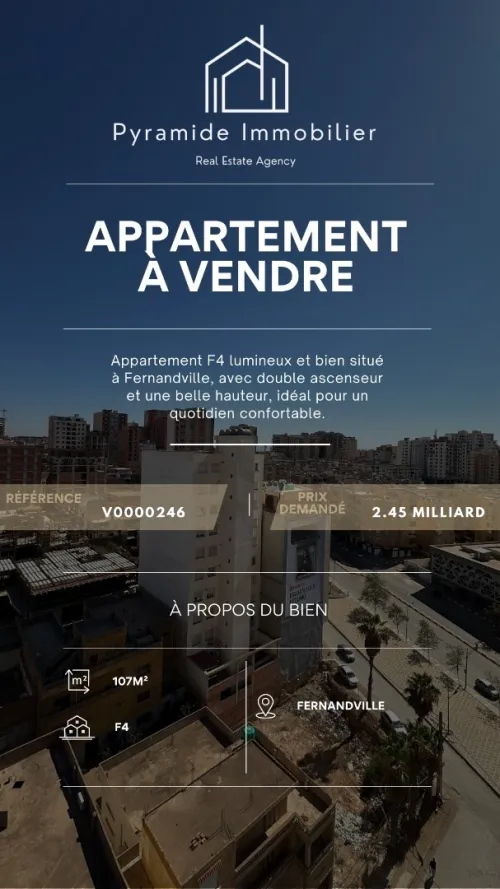 Vente Appartement F4 Oran Bir el djir