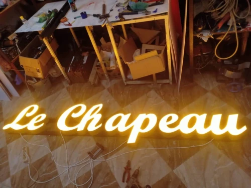 Créatuon et fabrication enseigne lumineuse   تصميم و صنع لافتات اشهارية المضيئة
