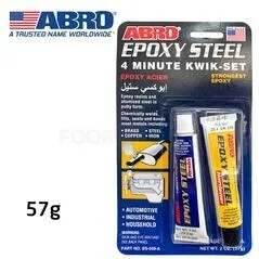  Colle Métallique ABRO Epoxy (original) Résistance pour Réparations Auto,Métal,Bricolage made in usa