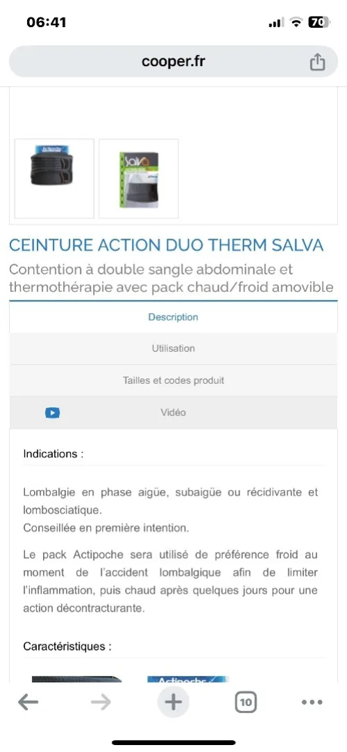 Ceinture dorsale 