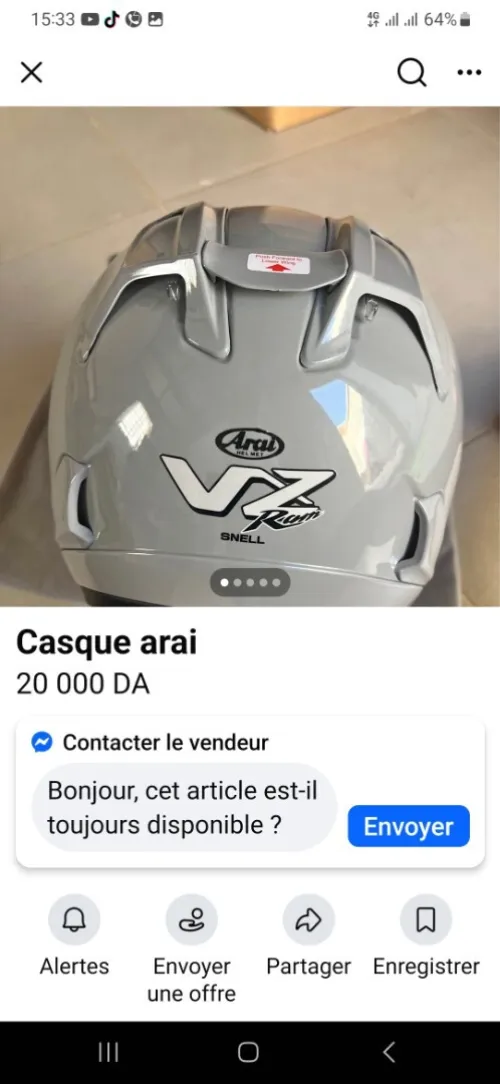 Casque Arai taille M ORIGINAL Ramené en France