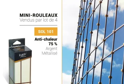 Protection film solaire 75% Fumé Miroir