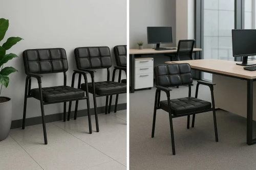 Chaise visiteure et burueau