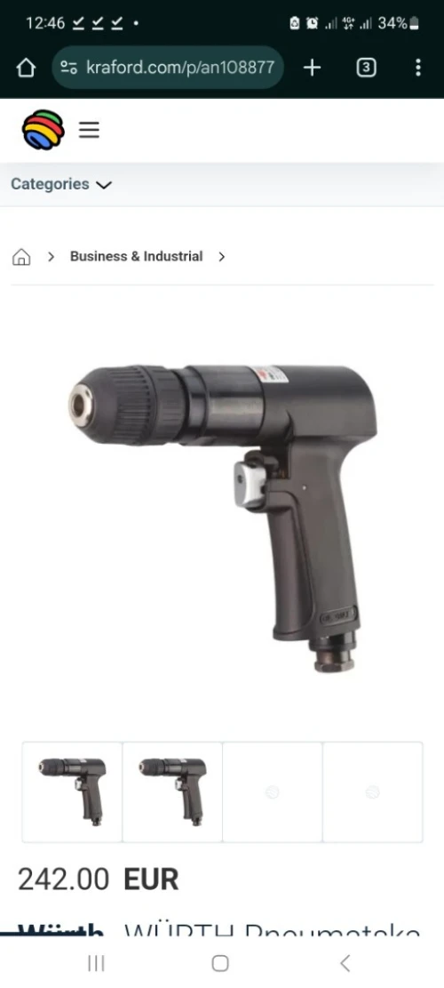Perceuse pneumatique Wurth Master 10-RL plus (Germany)