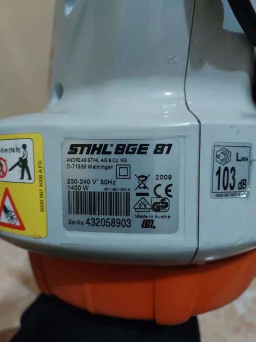 Souffleur Stihl BGE 81 (Germany) _ très puissant