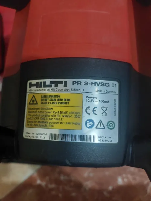 Niveau laser rotatif Hilti PR 3-HVSG