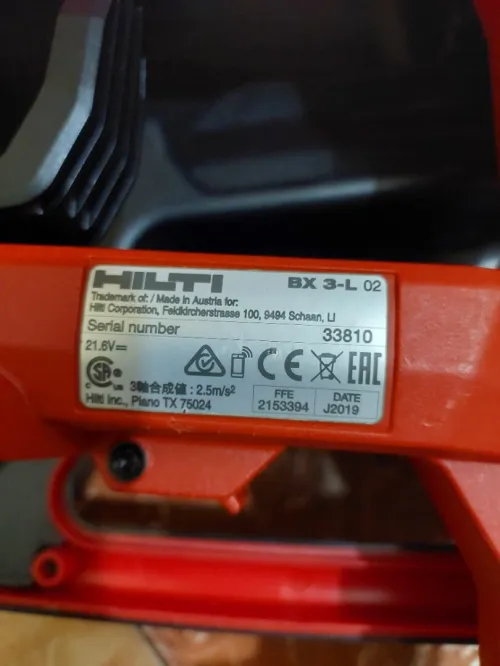 Cloueure Hilti BX 3