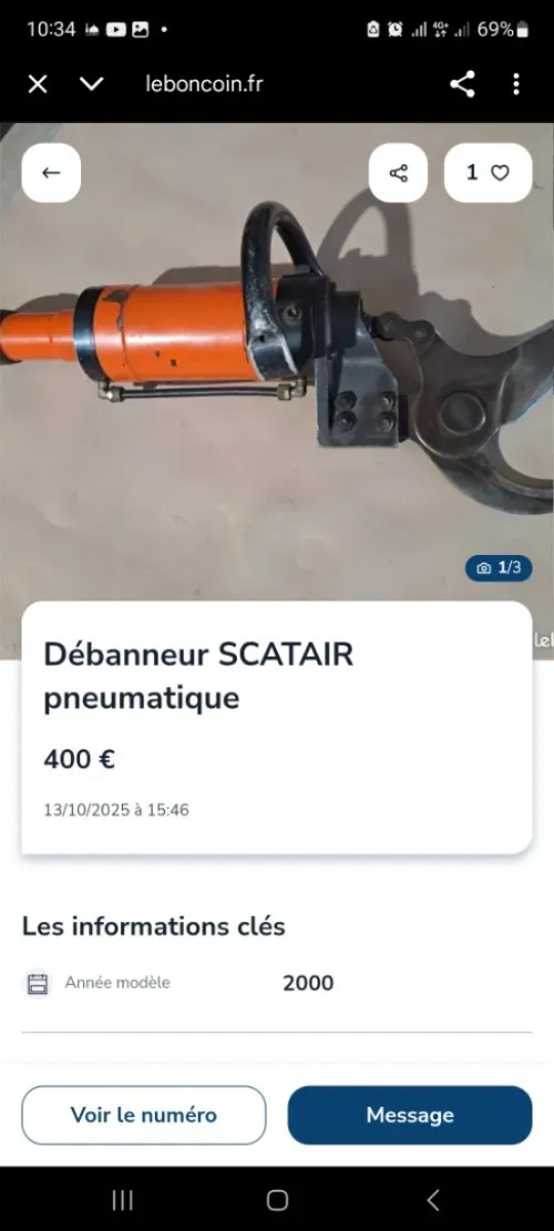 Décapeur pneumatique SCATAR