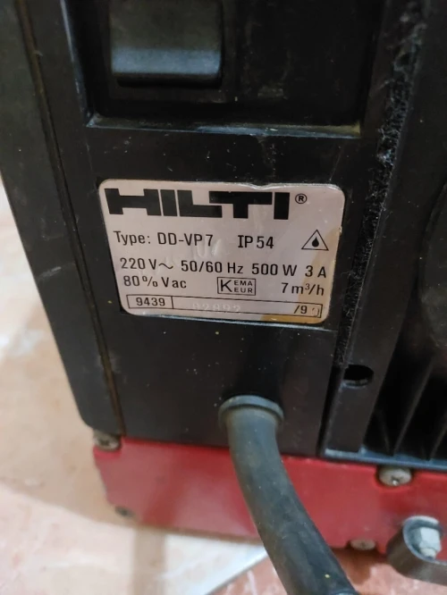 Pompe à vide Hilti pour carotteuse