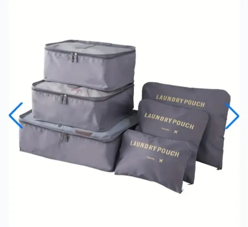 Ensemble de 6 sacs de rangement voyage  organisation parfaite