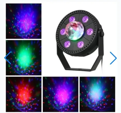 Projecteur RGB Laser Rotatif 6-en-1 Effets lumineux professionnels