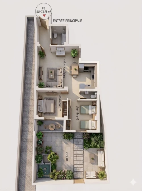 Vente Appartement F4 Tizi Ouzou Tizi ouzou