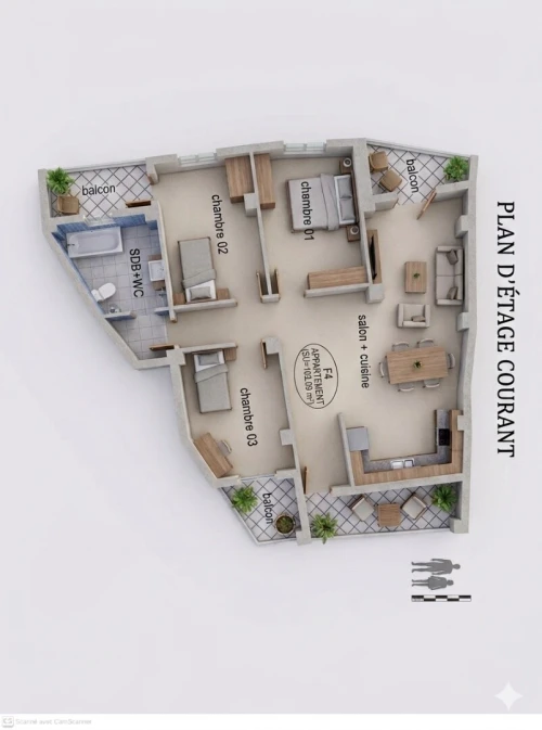 Vente Appartement F4 Tizi Ouzou Tizi ouzou