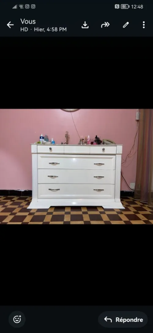 Chambre à coucher bois hêtre