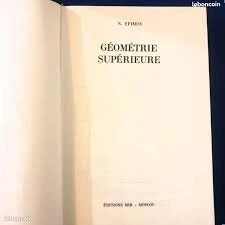 GEOMETRIE SUPERIEURE par Efimov-edition MIR