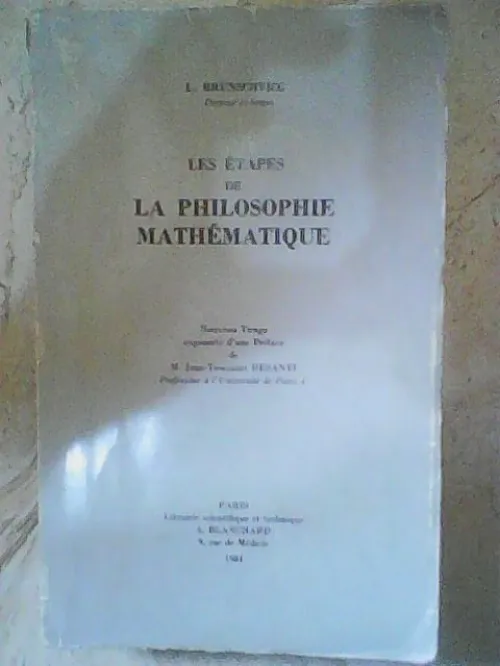 Les étapes de la philosophie  mathématique 