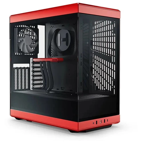Boitier Hyte Y40 Midi Tower - ROUGE