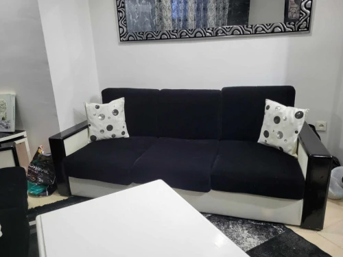 Salon noir avec gigonne 
