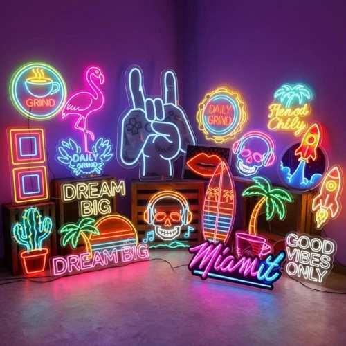 صناعة وتصميم لافتات النيون الإشهارية Neon LED Sign Manufacturer