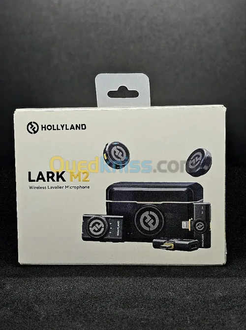 Hollyland Lark M2 Microphone Sans Fil Compatible Camera Iphone Android Duo ميكروفون لاسلكي 