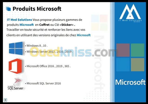 Licence Microsoft Coffret et clè 