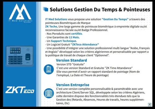 Solution Gestion du Temps Pointage