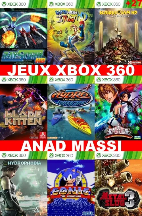 INSTALLATION JEUX XBOX 360 (PRIX CHOC FA DESCRIPTION)