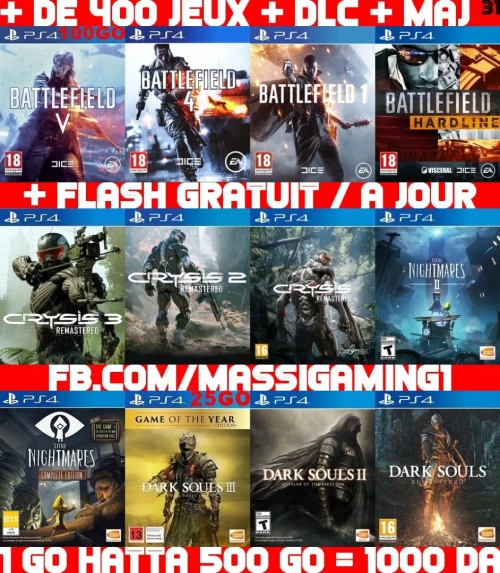 INSTALLATION JEUX DIAL PS4 FLASHÉE 9.X & 11.00 & 12.X & 13.00 (+ FLASH GRATUIT + DLC + MISE A JOUR)