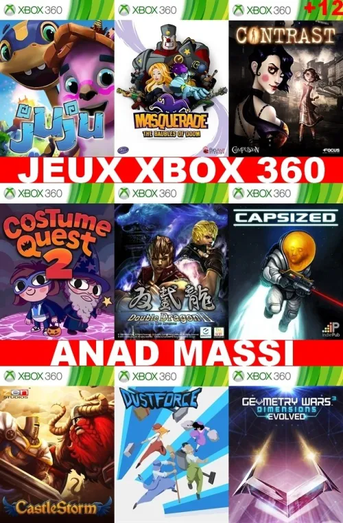 INSTALLATION JEUX XBOX 360 (PRIX CHOC FA DESCRIPTION)