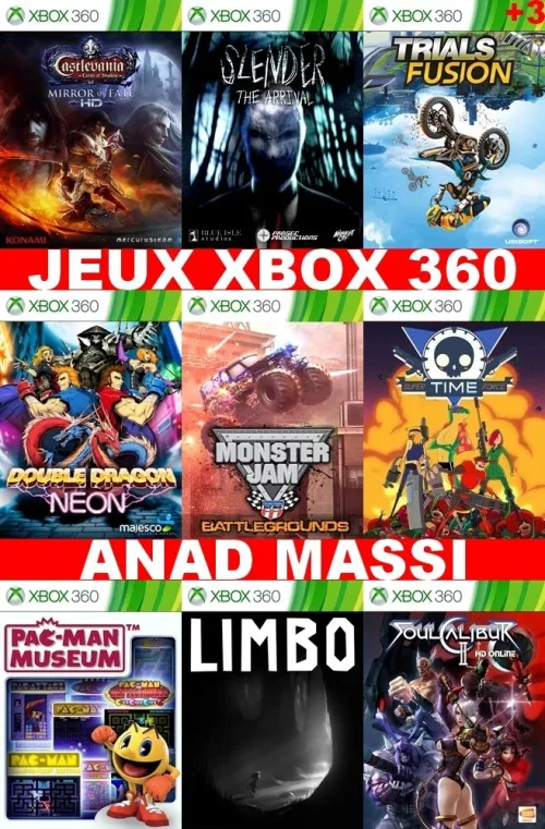 INSTALLATION JEUX XBOX 360 (PRIX CHOC FA DESCRIPTION)