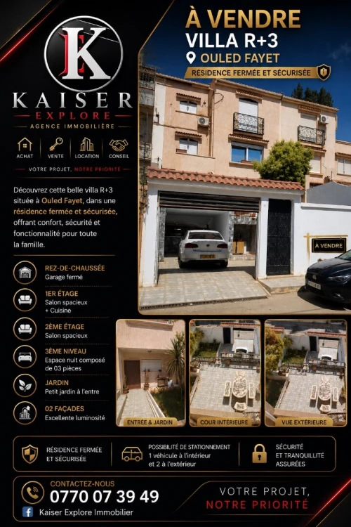 Vente Villa Alger Ouled fayet