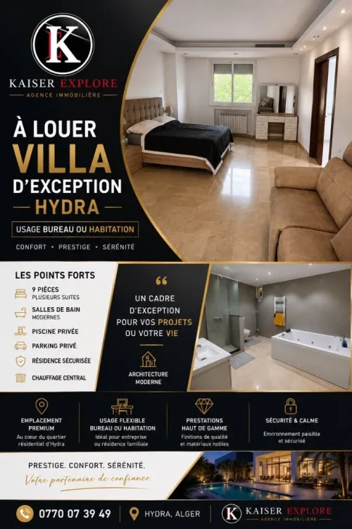 Location Villa Alger Hydra