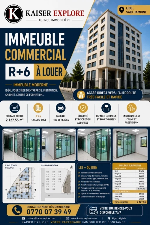 Location Immeuble Alger Said hamdine