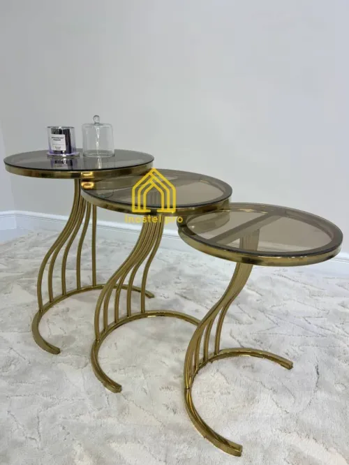 table basse en inox