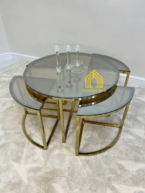 table basse en inox