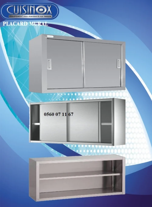 EQUIPEMENT DE CUISINE EN INOX TABLE CHARIOT RAYONNAGE .....