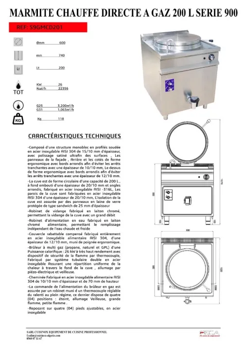 EQUIPEMENT ET MATERIEL DE CUISINE PROFESSIONNEL