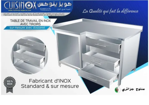 EQUIPEMENT DE CUISINE EN INOX TABLE CHARIOT RAYONNAGE .....