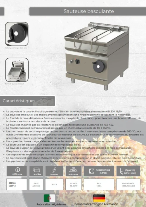 EQUIPEMENT DE CUISINE PROFESSIONNEL