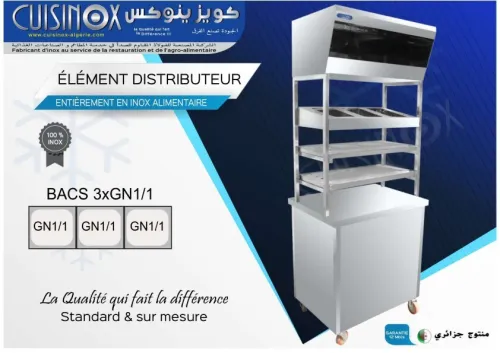 EQUIPEMENT DE CUISINE EN INOX TABLE CHARIOT RAYONNAGE .....